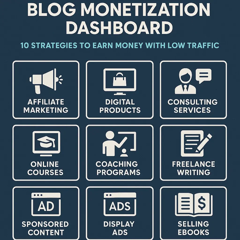 monetize your blog with low traffic